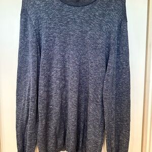 John Varvatos Heathered Blue Crewneck Sweater
